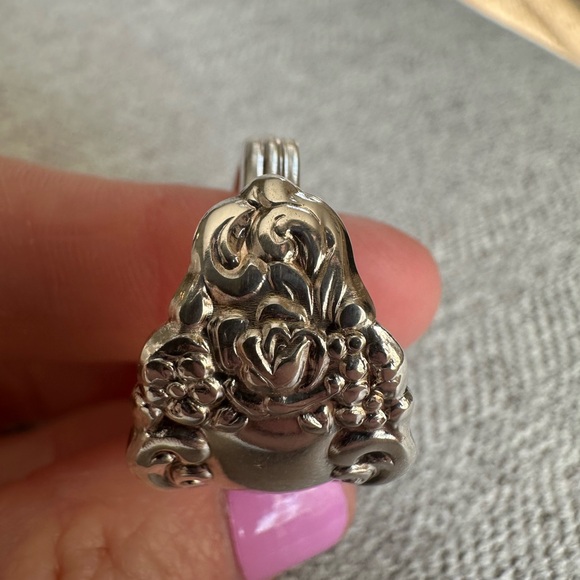 Silver Plated Spoon Ring - Picture 9 of 13